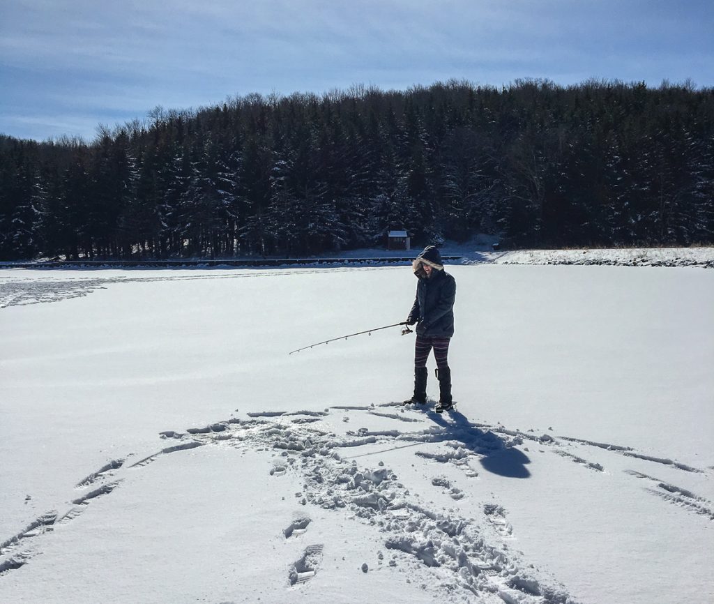ice fishing