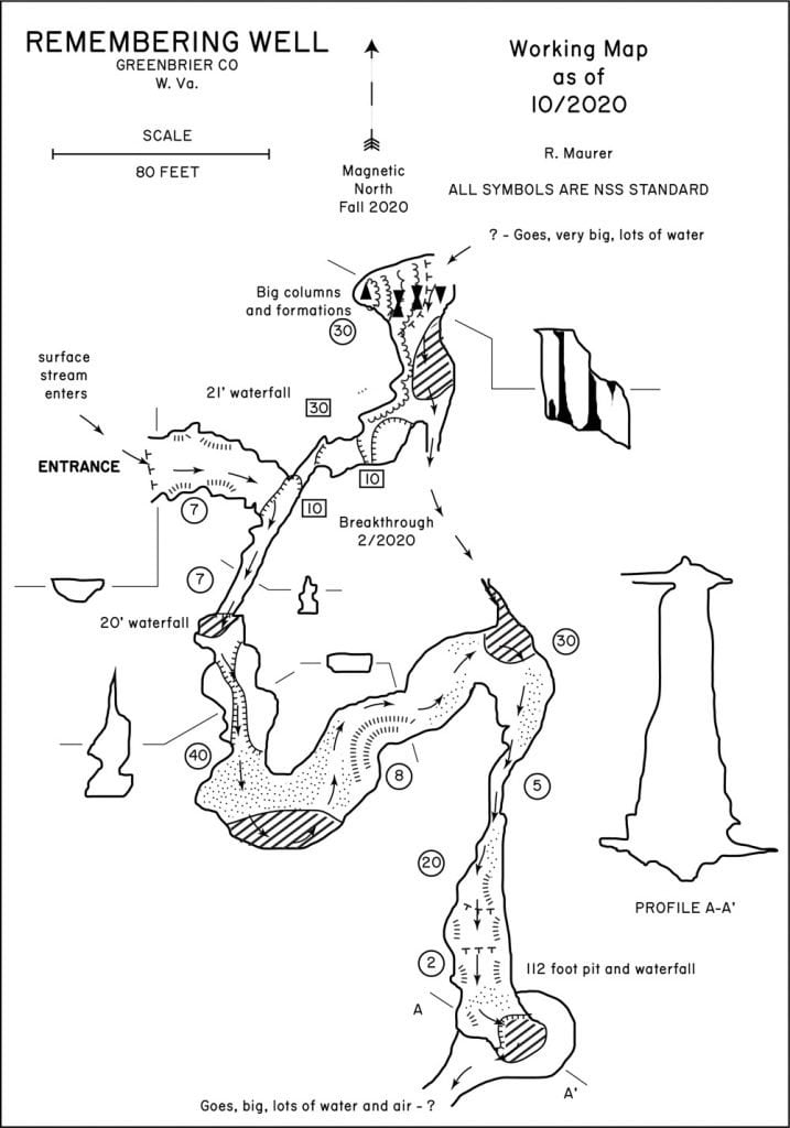 Cave Mapping: Digitized cave map